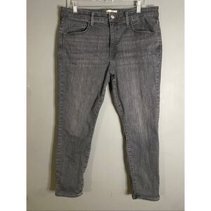 Universal Thread Black Distressed High Rise Skinny Jeans Size 14/32